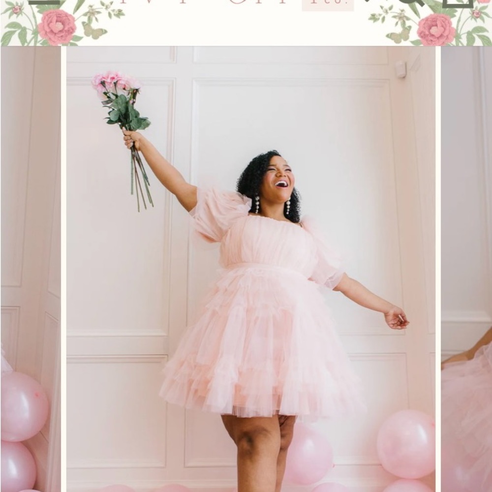 Ivy City Co Pink Tulle Dress